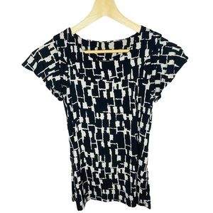 Women’s Merona Black and White Top/Blouse